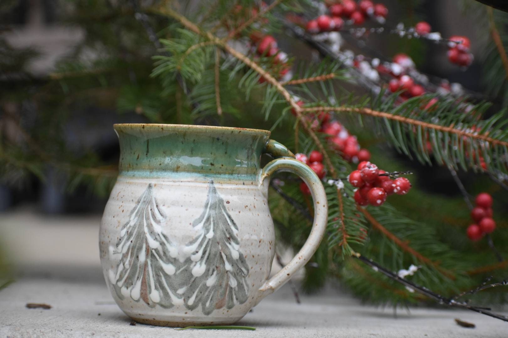 Winter Tree Ceramic Coffee Mug - Image 5