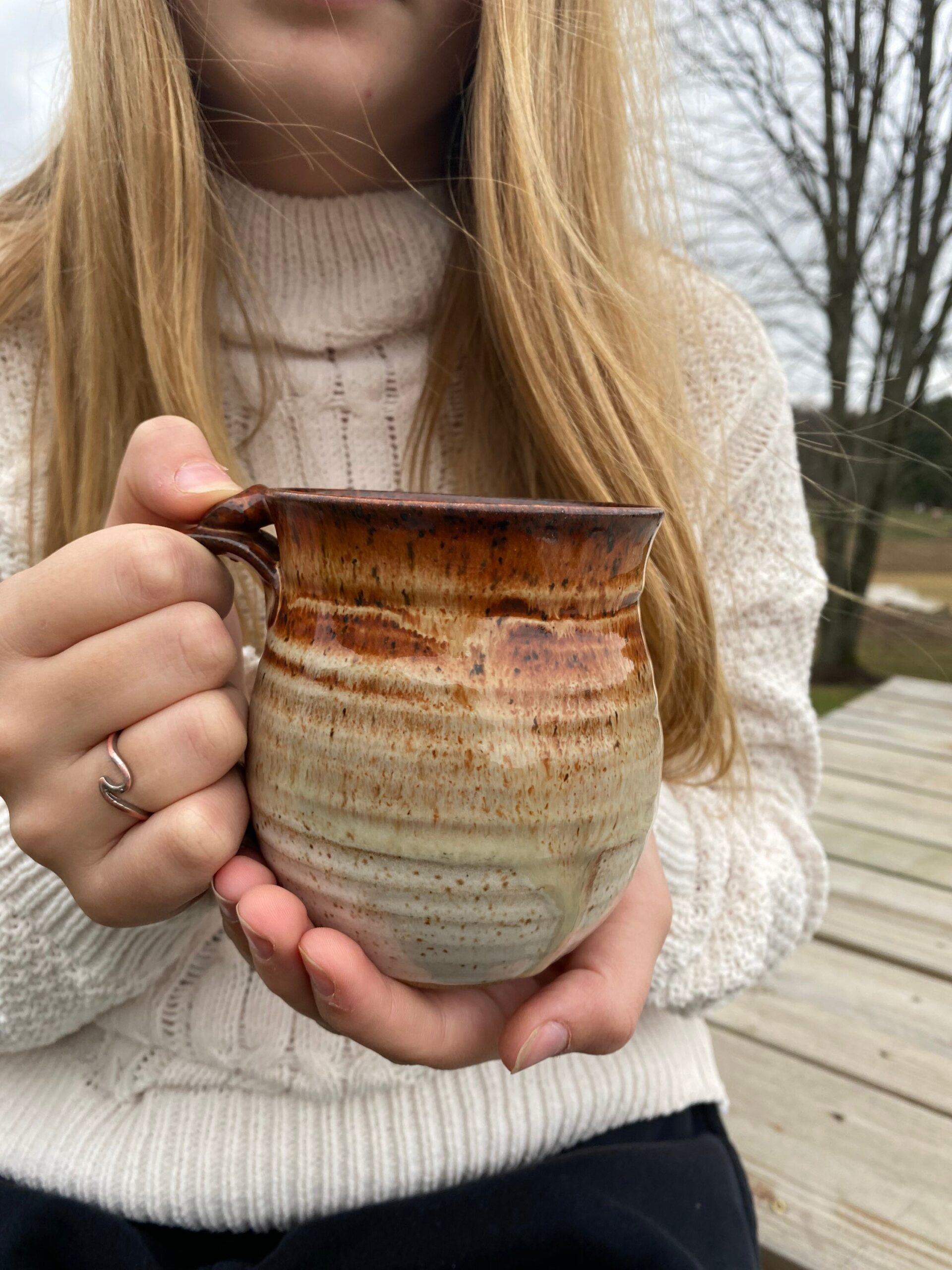 Handmade stoneware coffee mug ceramic mug clay cup - Image 9
