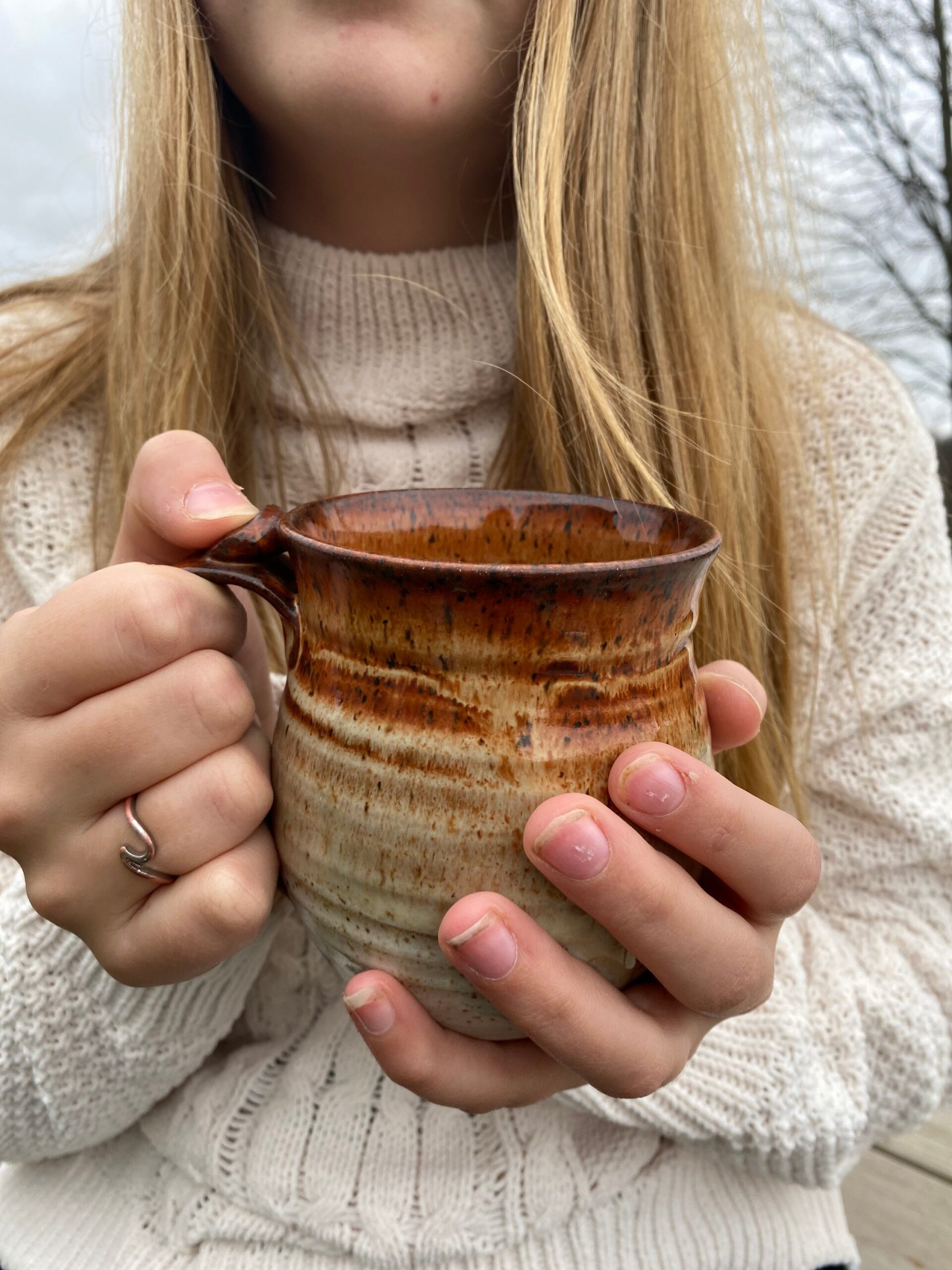 Handmade stoneware coffee mug ceramic mug clay cup - Image 11