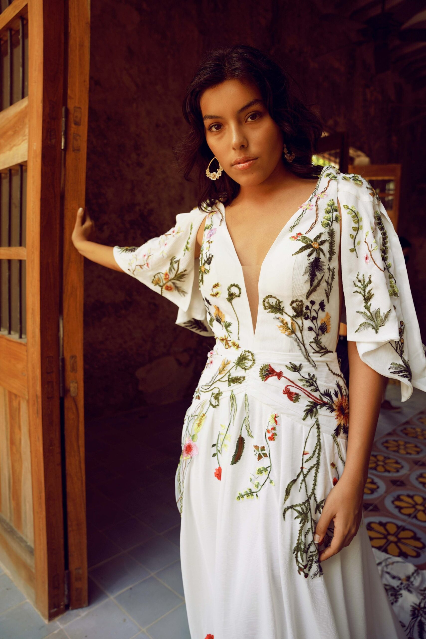 Flora — Colorful Embroidered Gown - Image 3