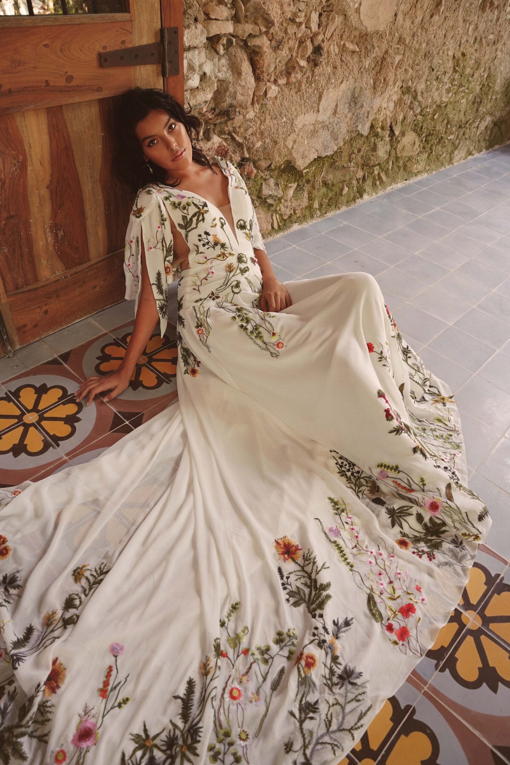 Flora — Colorful Embroidered Gown - Image 4