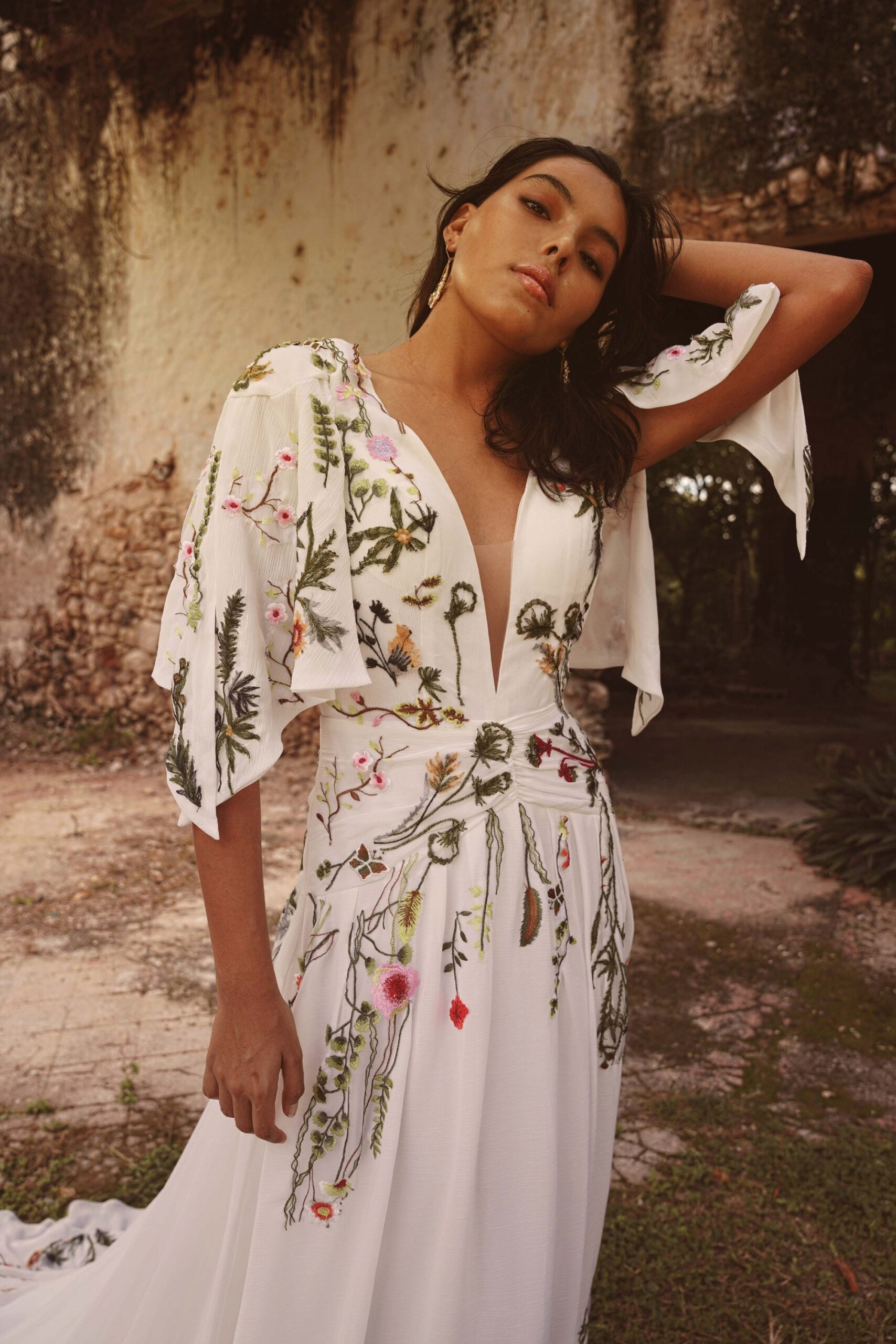Flora — Colorful Embroidered Gown