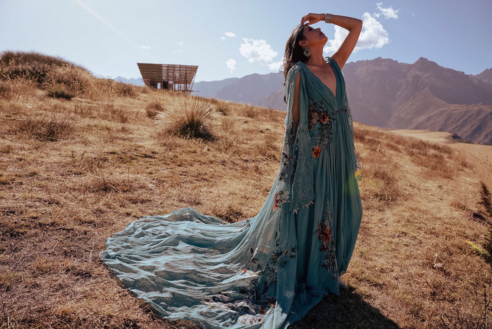 Meadow Ivory — Embroidered Botanical Floral Dress - Image 5