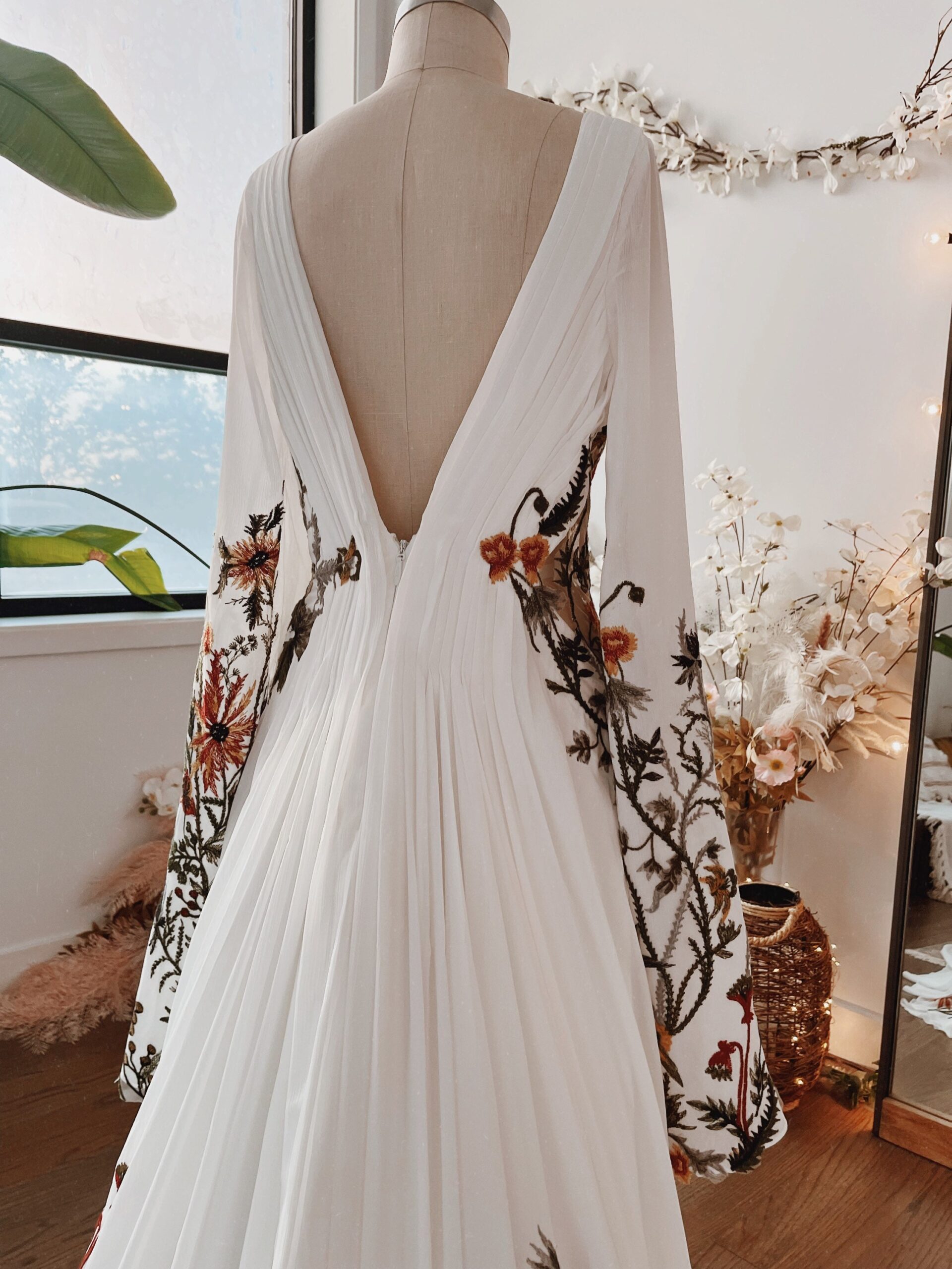 Meadow Ivory — Embroidered Botanical Floral Dress - Image 10