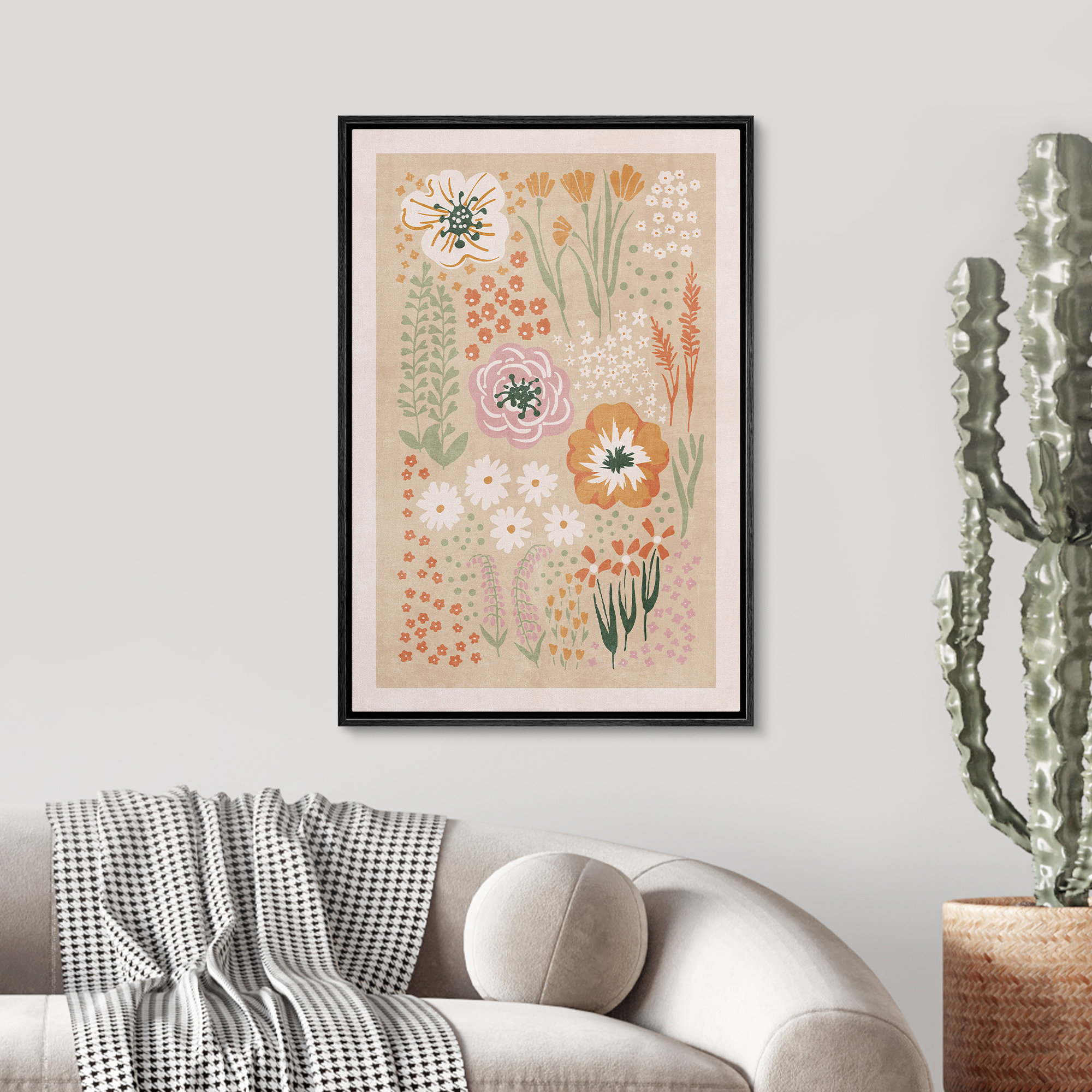 Garden Daisy Poppy Flowers, Botanical WiildFlower - Image 2