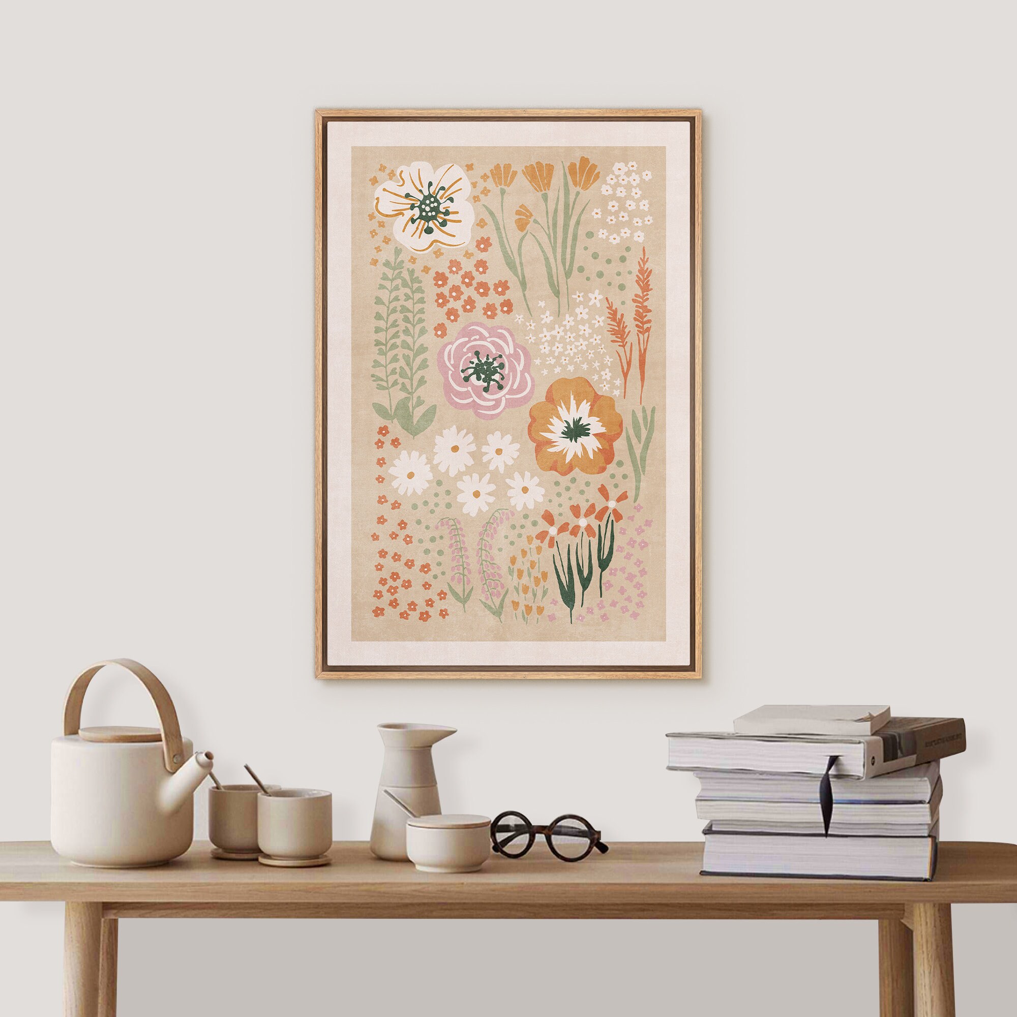 Garden Daisy Poppy Flowers, Botanical WiildFlower - Image 3