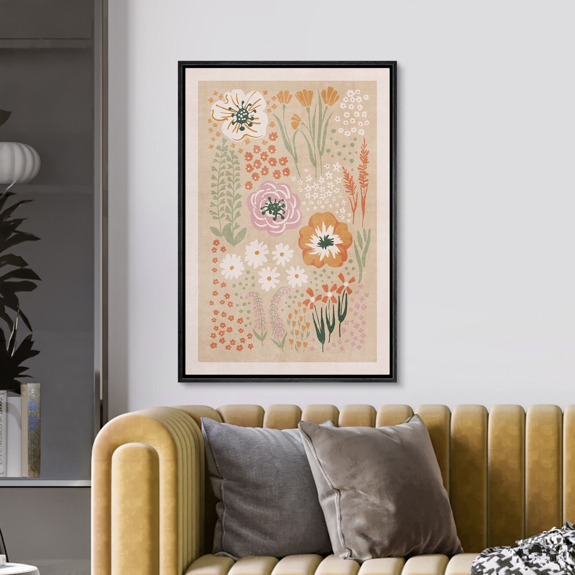 Garden Daisy Poppy Flowers, Botanical WiildFlower - Image 4