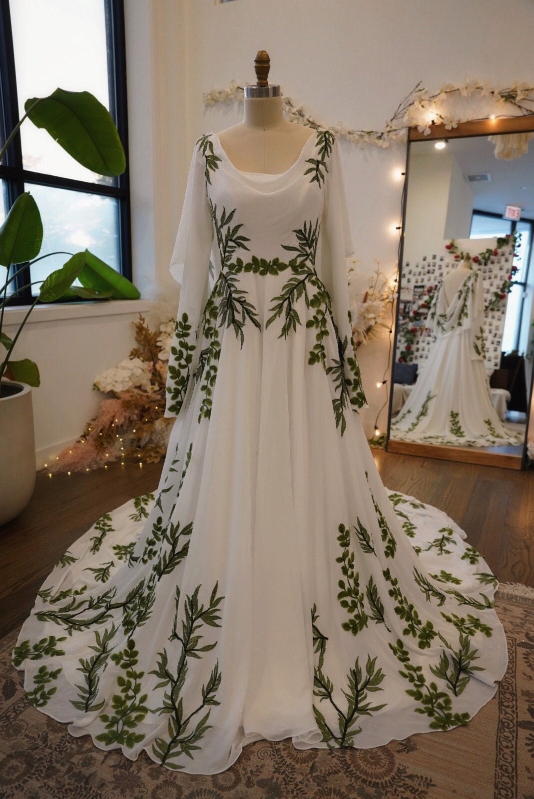 Olive — Green Vines Nature Inspired Wedding Dress