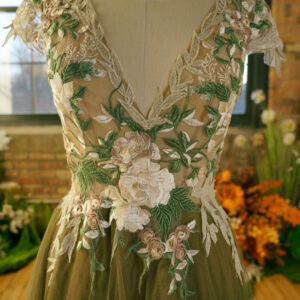 Sage — Green Floral Wedding Dress