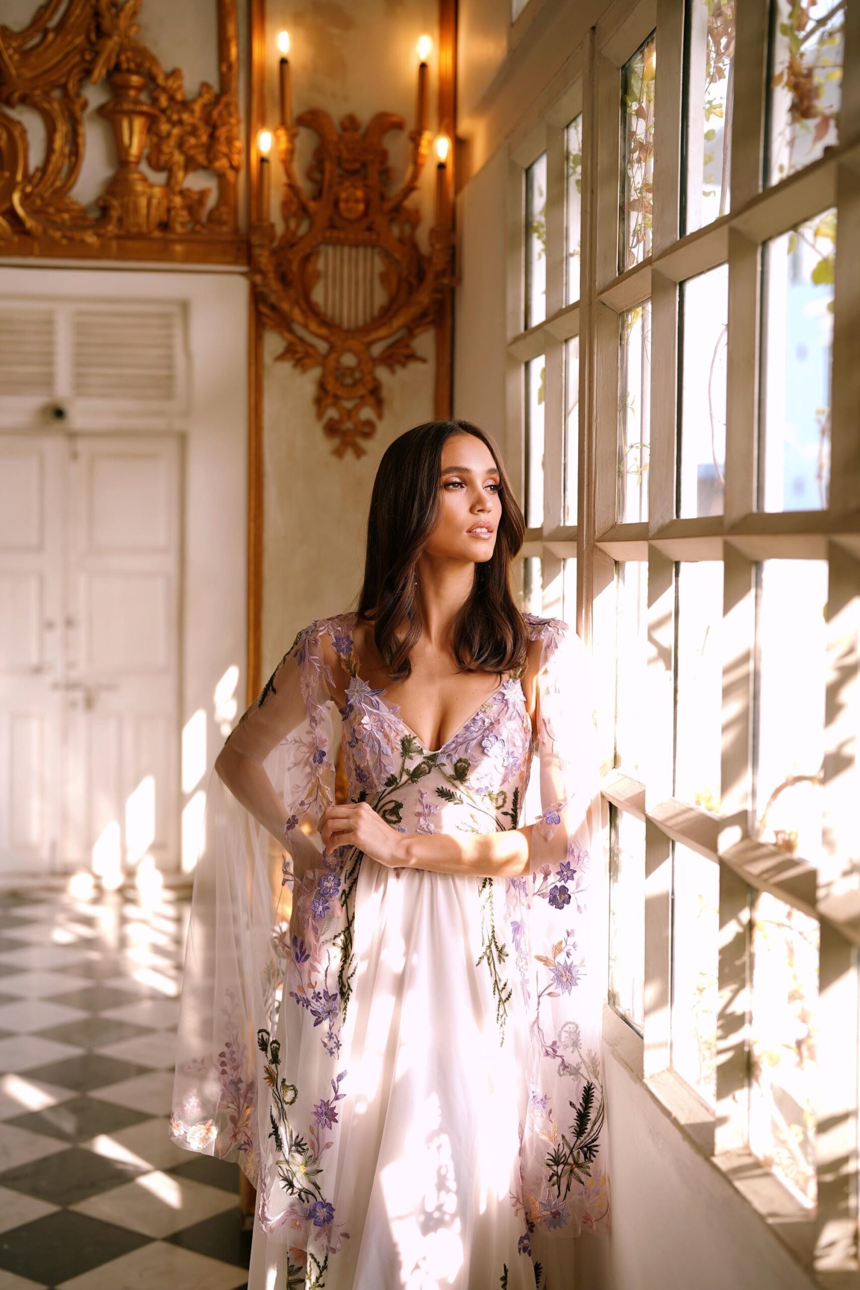 Fae — Purple Floral Wedding Dress - Woodland Dress - Nontraditional Wedding Dress - Unique Boho… - Image 5