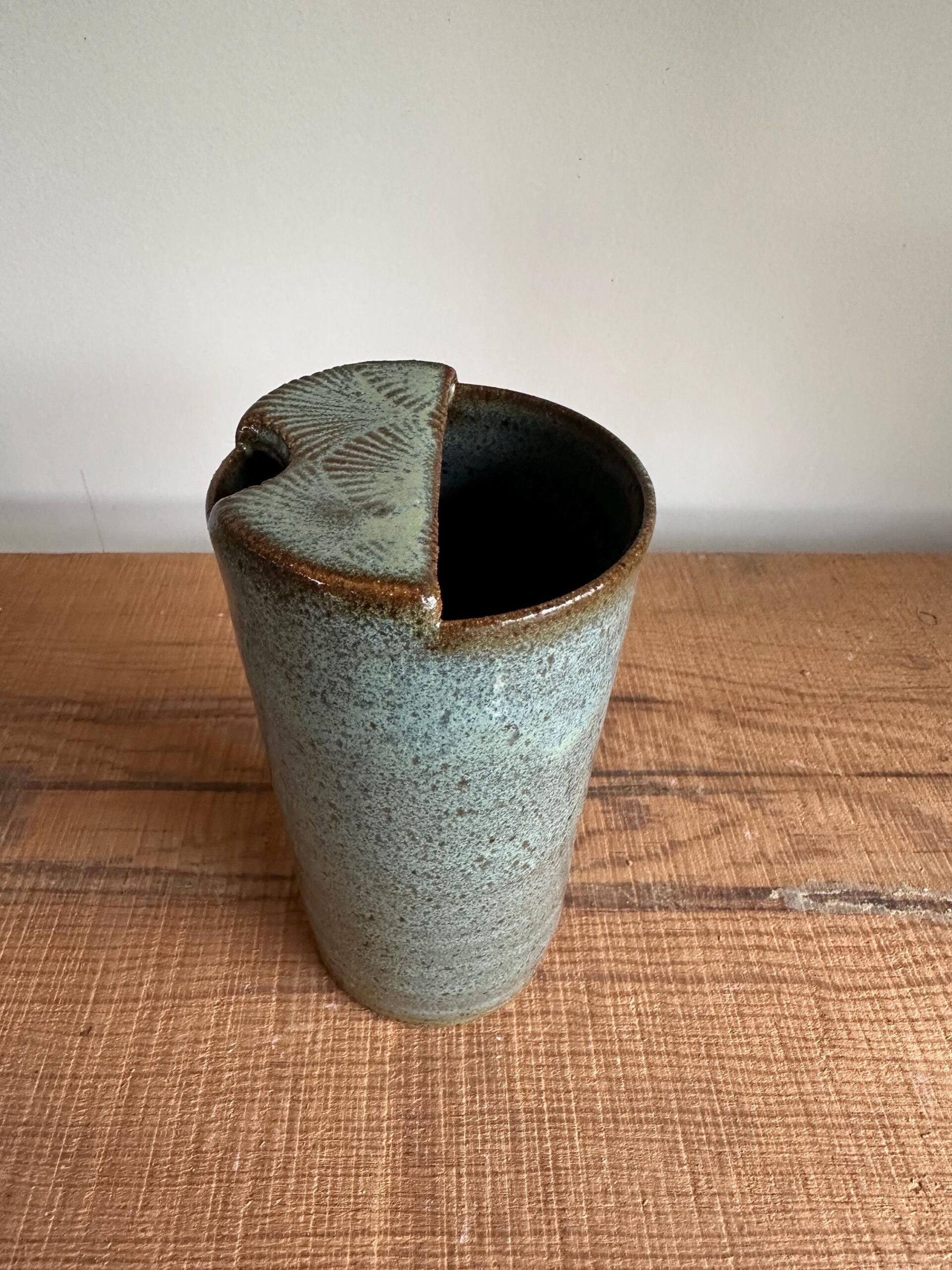 The Libby Travel Mug hand thrown ceramic mug cup Pottery Travel Mug Cup with attached lid fits in cup… - Image 5