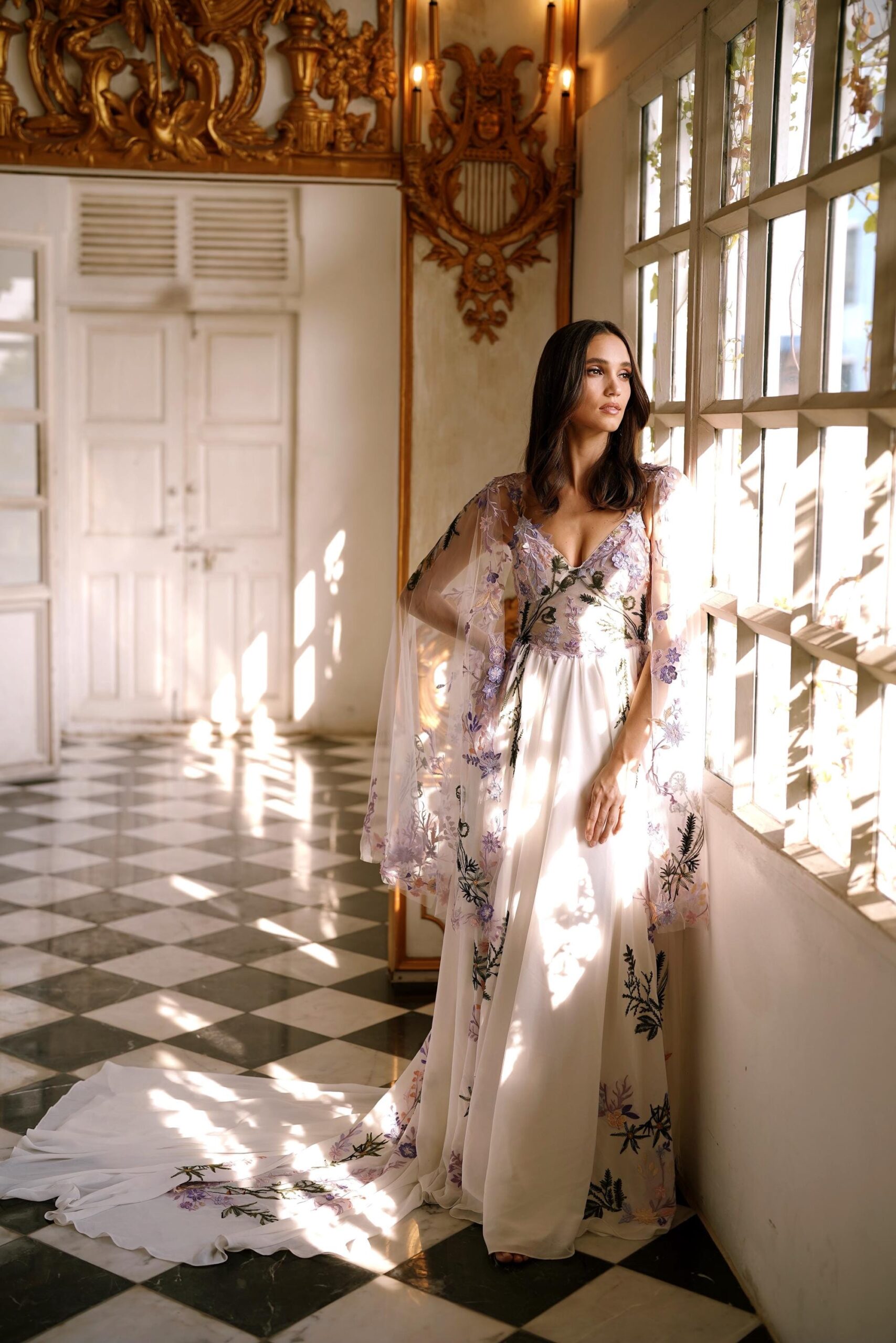 Fae — Purple Floral Wedding Dress - Woodland Dress - Nontraditional Wedding Dress - Unique Boho… - Image 3