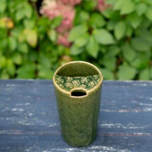monstera ceramic travel mug pottery coffee mug ceramic cup
