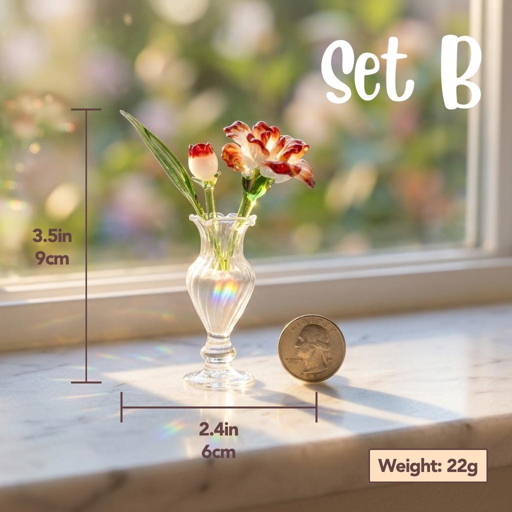 Handblown Glass Lily Flower for Mother's Day - Image 7