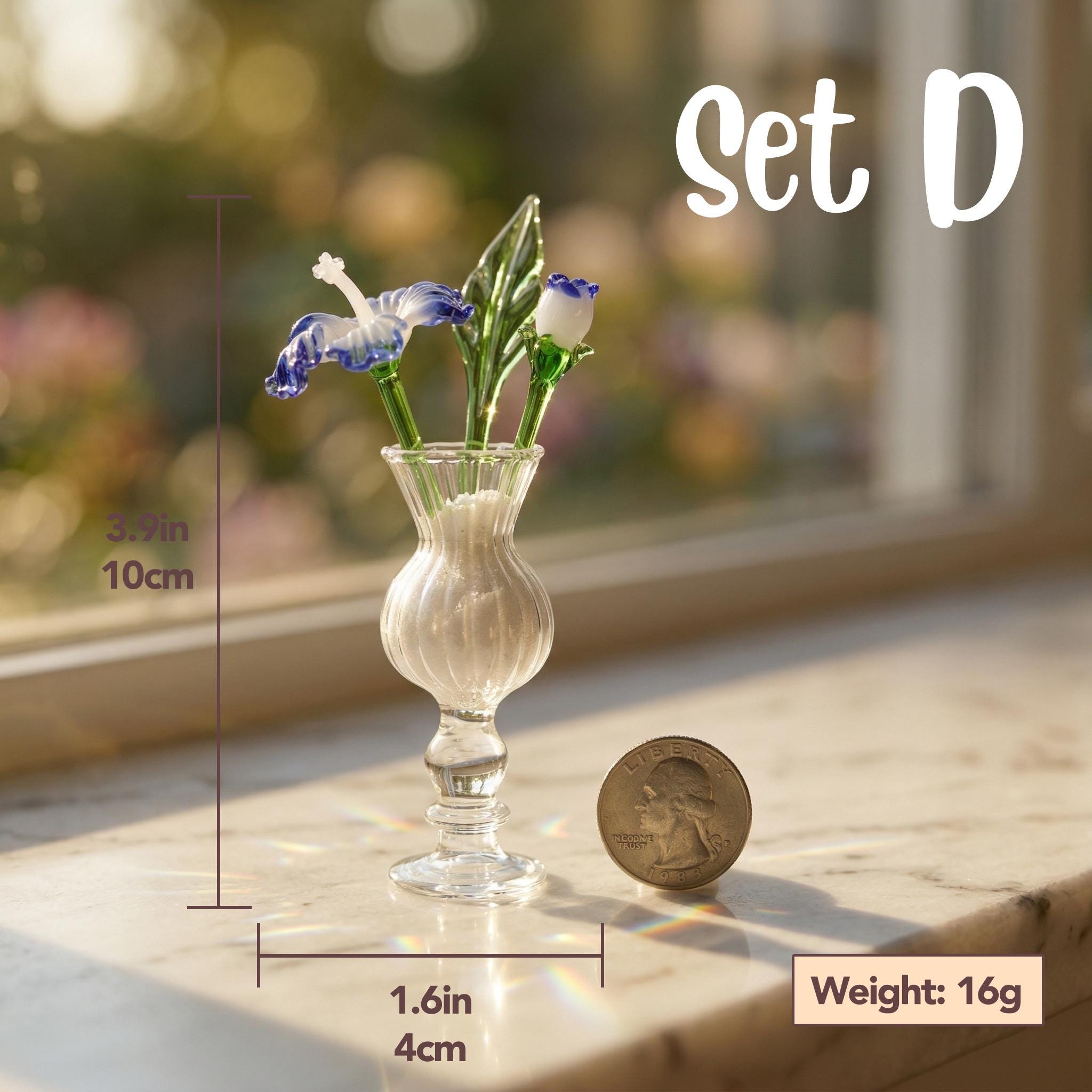 Handmade Pastel Pink Glass Tulip - Image 8
