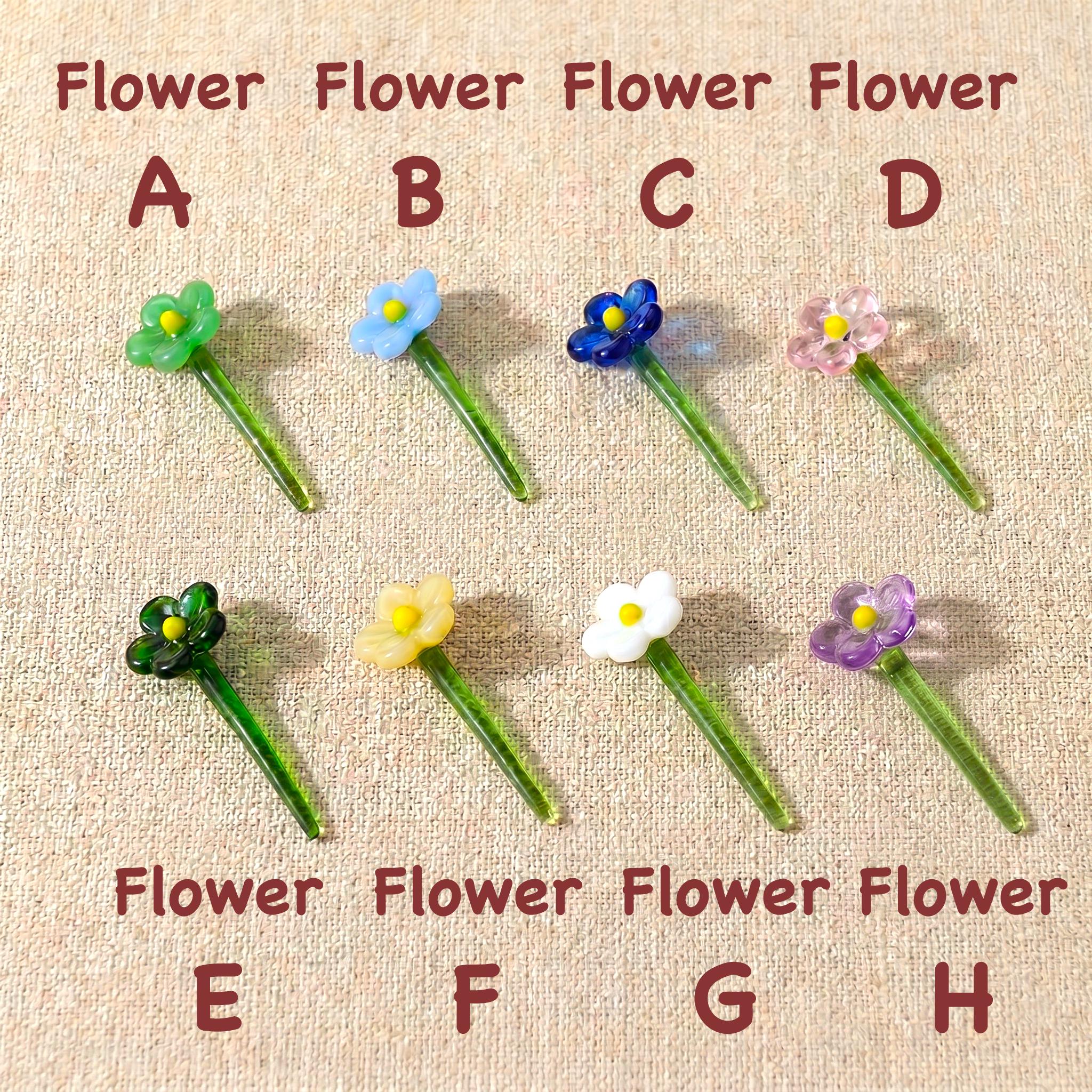 Handmade Miniature Glass Flower Bouquet & Bird Figurine for Mothers Day - Image 5