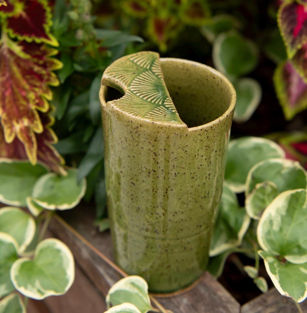 The Libby Travel Mug hand thrown ceramic mug cup Pottery Travel Mug Cup with attached lid fits in cup… - Image 15